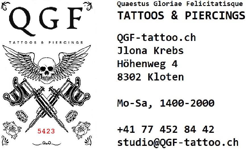QGF Tattoos & Piercings in Kloten - Ilona Jlona Krebs